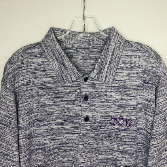 TCU Horned Frogs Antigua Purple Polo Shirt Men's Size XL - Picture 5 of 6